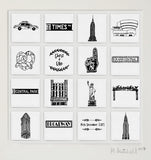 New York personalised illustrated wall art