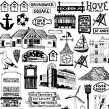 Hove illustrated black and white print