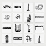 New York illustrated wall art - Large