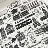 Oxford black and white framed mini-print