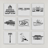 Worthing illustrated wall art (small)